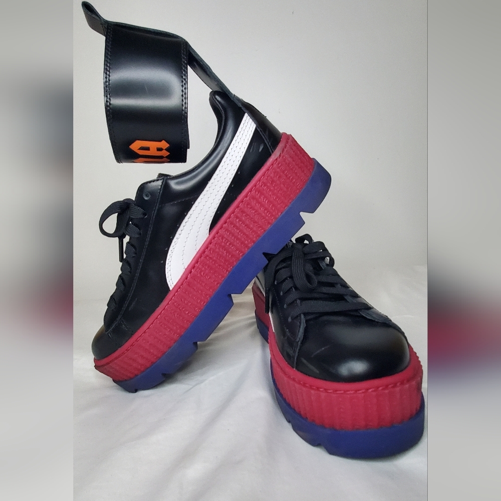 PUMA Fenty -size 8.5-women ankle strap platform sneakers by #Rihanna "Like-New"